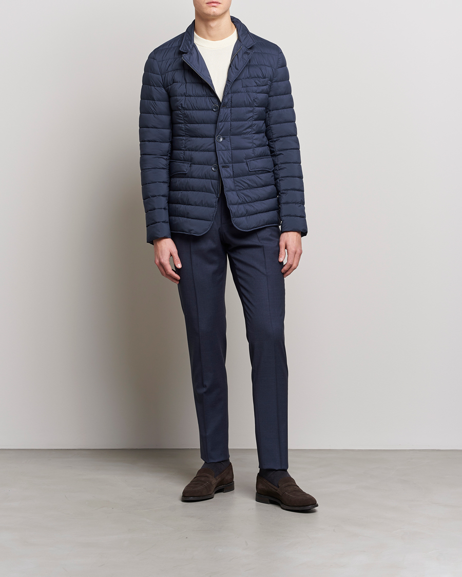 Uomini | Giacche | Herno | Nuage Matt Nylon Blazer Navy