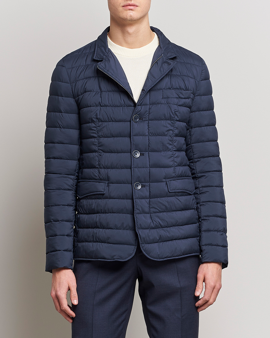 Uomini | Giacche | Herno | Nuage Matt Nylon Blazer Navy