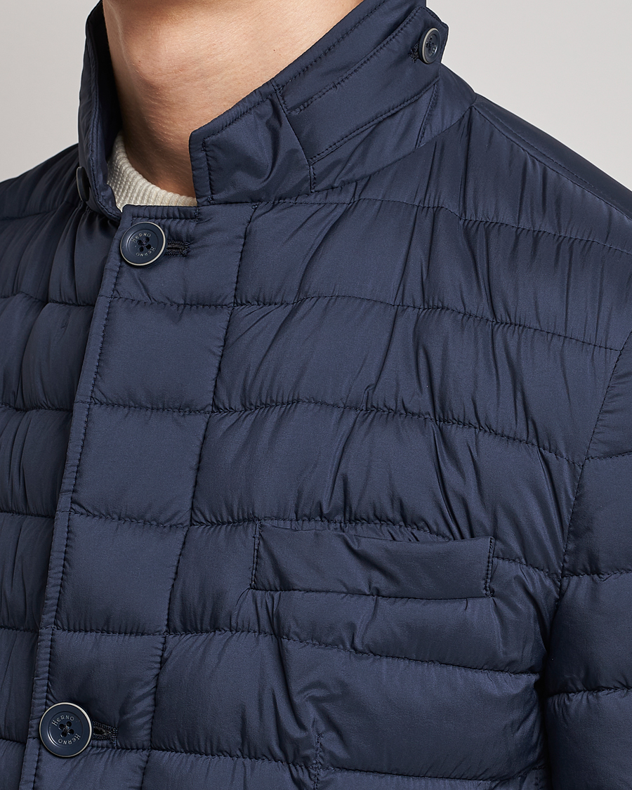 Uomini | Giacche | Herno | Nuage Matt Nylon Blazer Navy