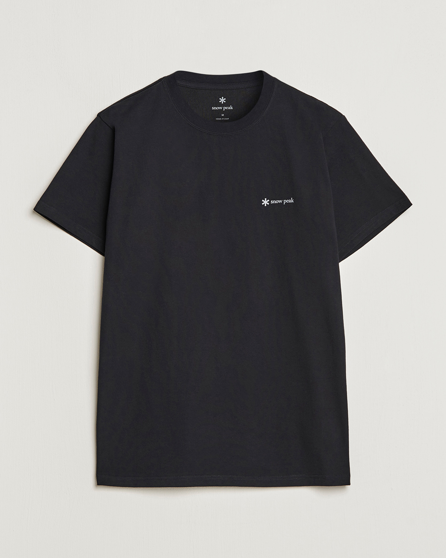 Uomini | T-shirt | Snow Peak | Organic Cotton Logo T-Shirt Black