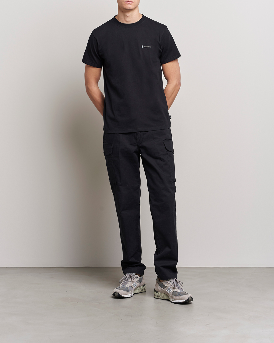 Uomini | T-shirt | Snow Peak | Organic Cotton Logo T-Shirt Black