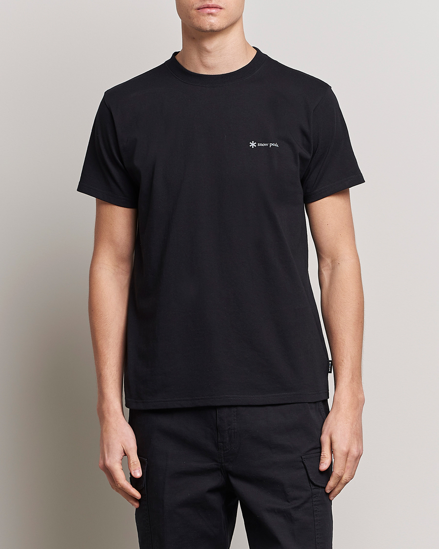 Uomini | T-shirt | Snow Peak | Organic Cotton Logo T-Shirt Black