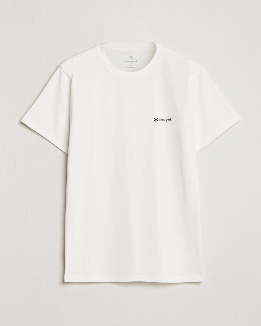 Uomini | T-shirt | Snow Peak | Organic Cotton Logo T-Shirt White