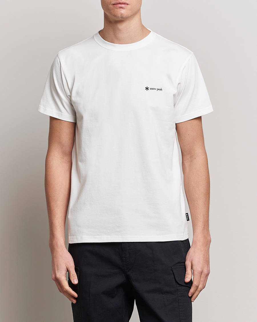 Uomini | T-shirt | Snow Peak | Organic Cotton Logo T-Shirt White