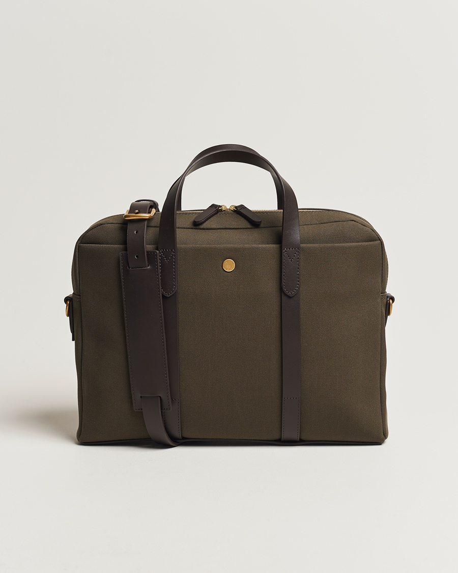 Uomini | Borse | Mismo | M/S Aspire Briefcase Army/Dark Brown