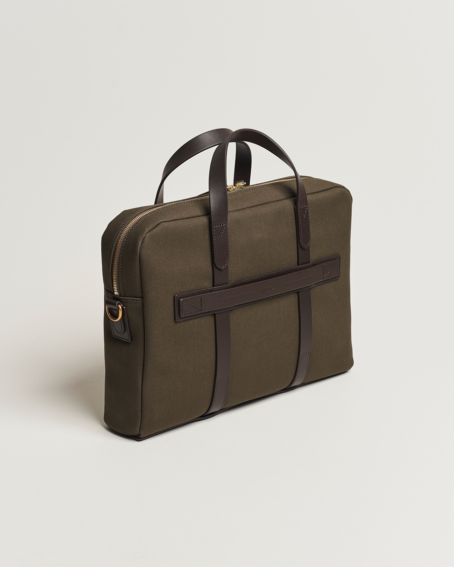 Uomini | Borse | Mismo | M/S Aspire Briefcase Army/Dark Brown