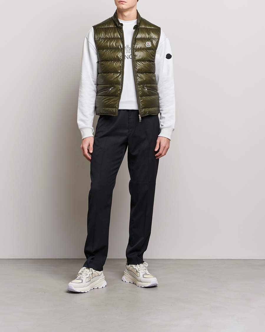 Uomini | Gilet | Moncler | Gui Down Vest Military Green