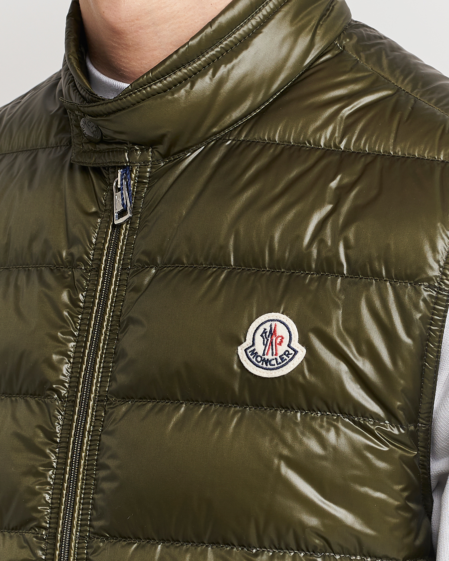 Uomini | Gilet | Moncler | Gui Down Vest Military Green