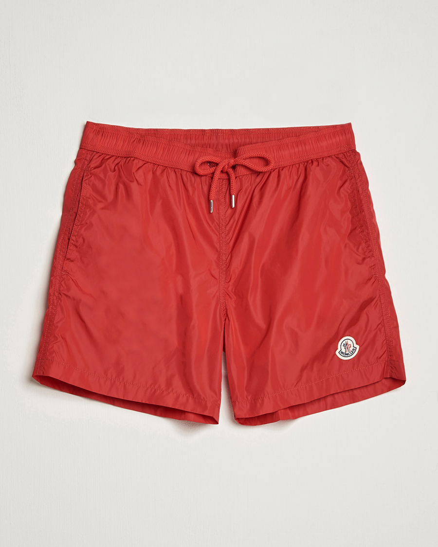 Uomini | Costumi da bagno | Moncler | Nylon Swim Trunks Red