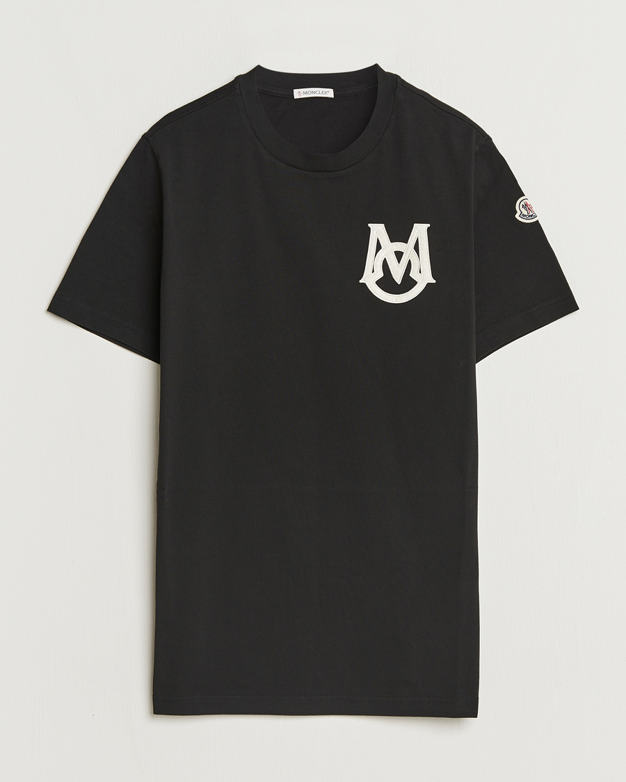 Uomini | T-shirt | Moncler | Embossed Logo T-Shirt Black