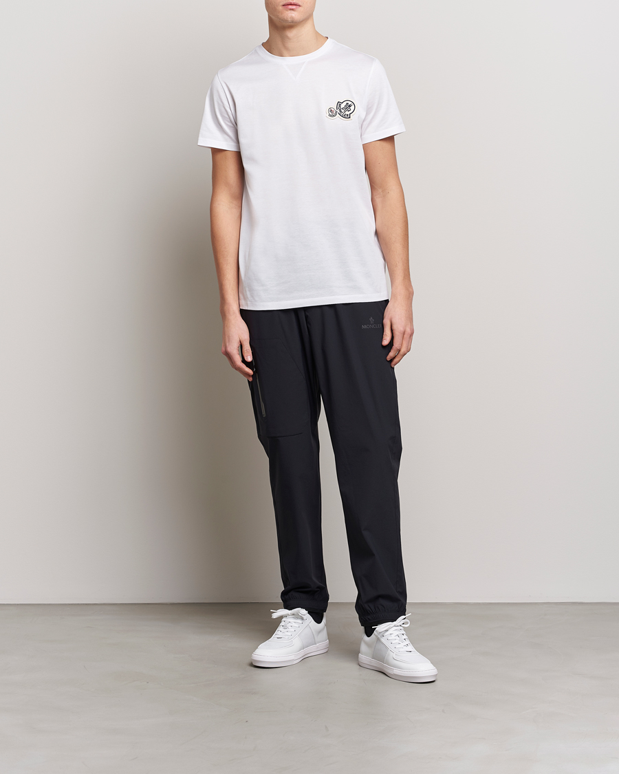 Uomini | T-shirt | Moncler | Double Logo T-Shirt White