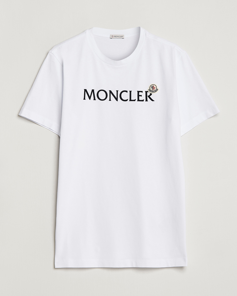 Uomini | T-shirt | Moncler | Lettering T-Shirt White