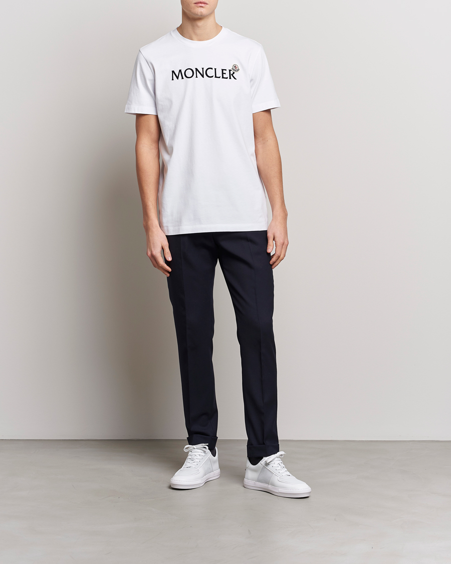 Uomini | T-shirt | Moncler | Lettering T-Shirt White