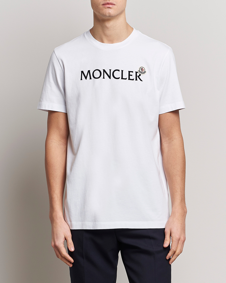 Uomini | T-shirt | Moncler | Lettering T-Shirt White