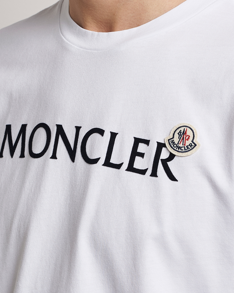 Uomini | T-shirt | Moncler | Lettering T-Shirt White