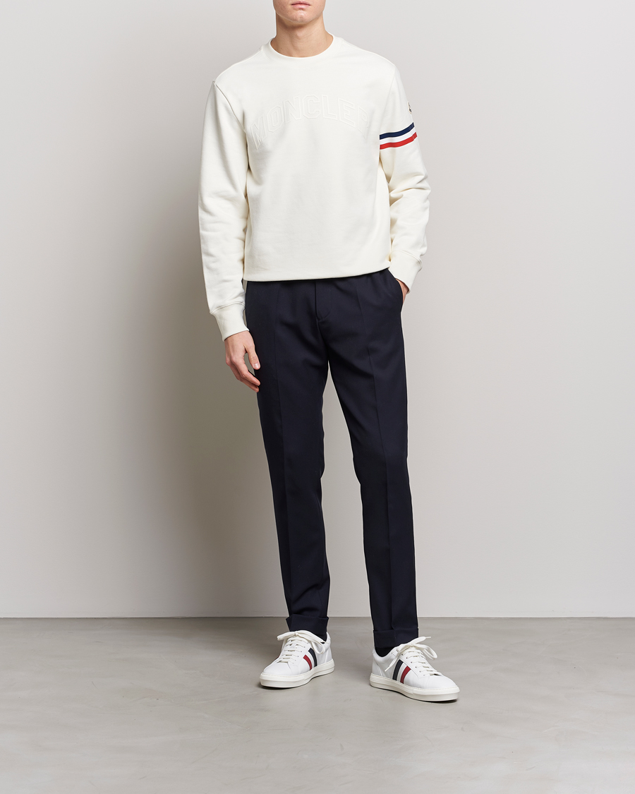Uomini | Maglieria | Moncler | Armband Logo Sweatshirt White