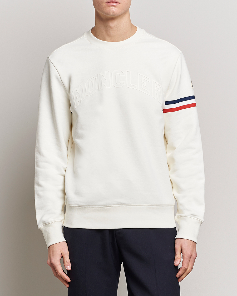 Uomini | Maglieria | Moncler | Armband Logo Sweatshirt White