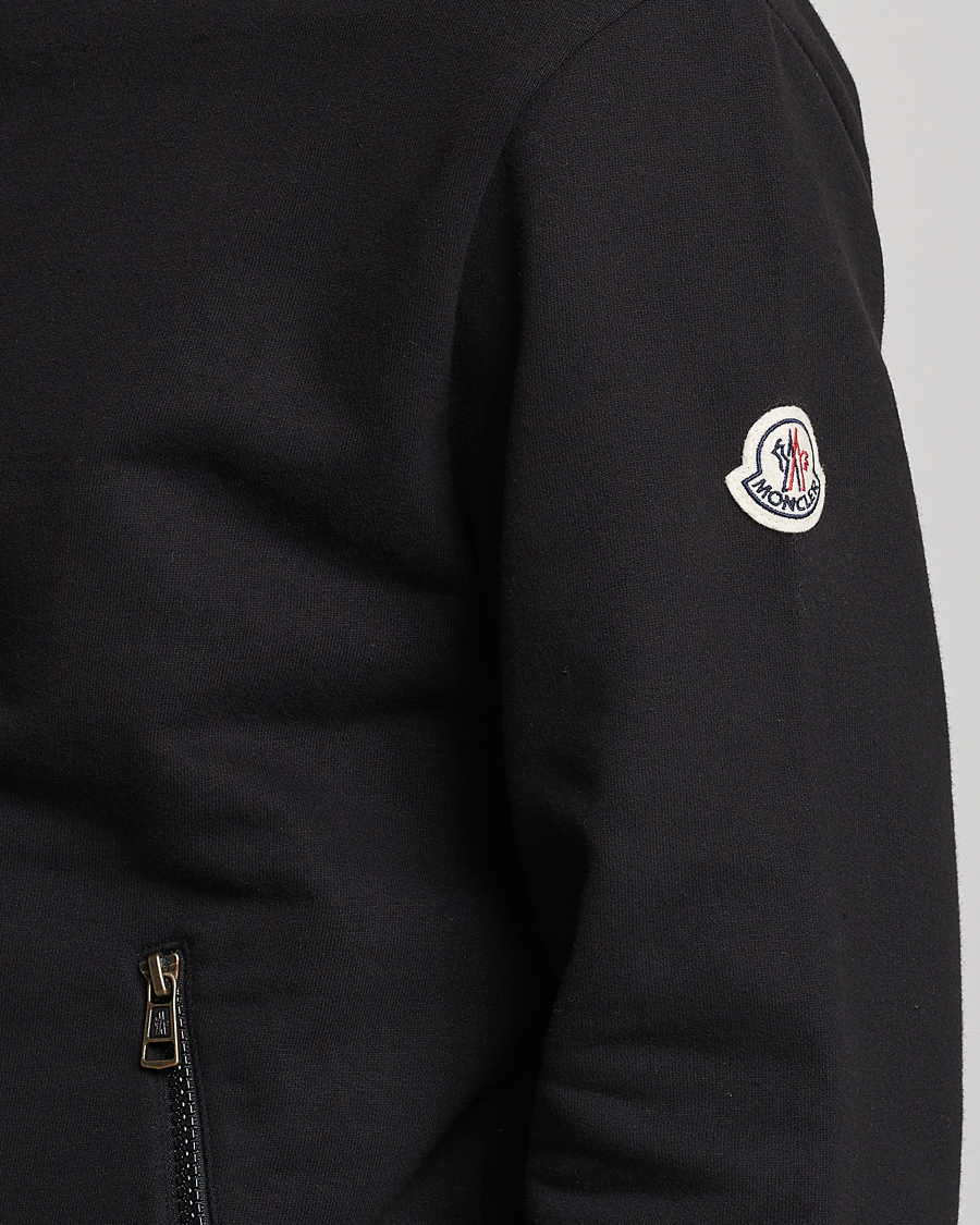 Uomini | Maglieria | Moncler | Hooded Zip Cardigan Black