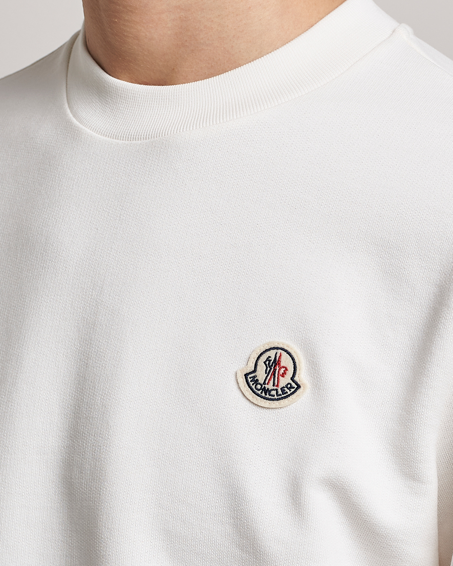 Uomini | Maglieria | Moncler | Logo Patch Sweatshirt White