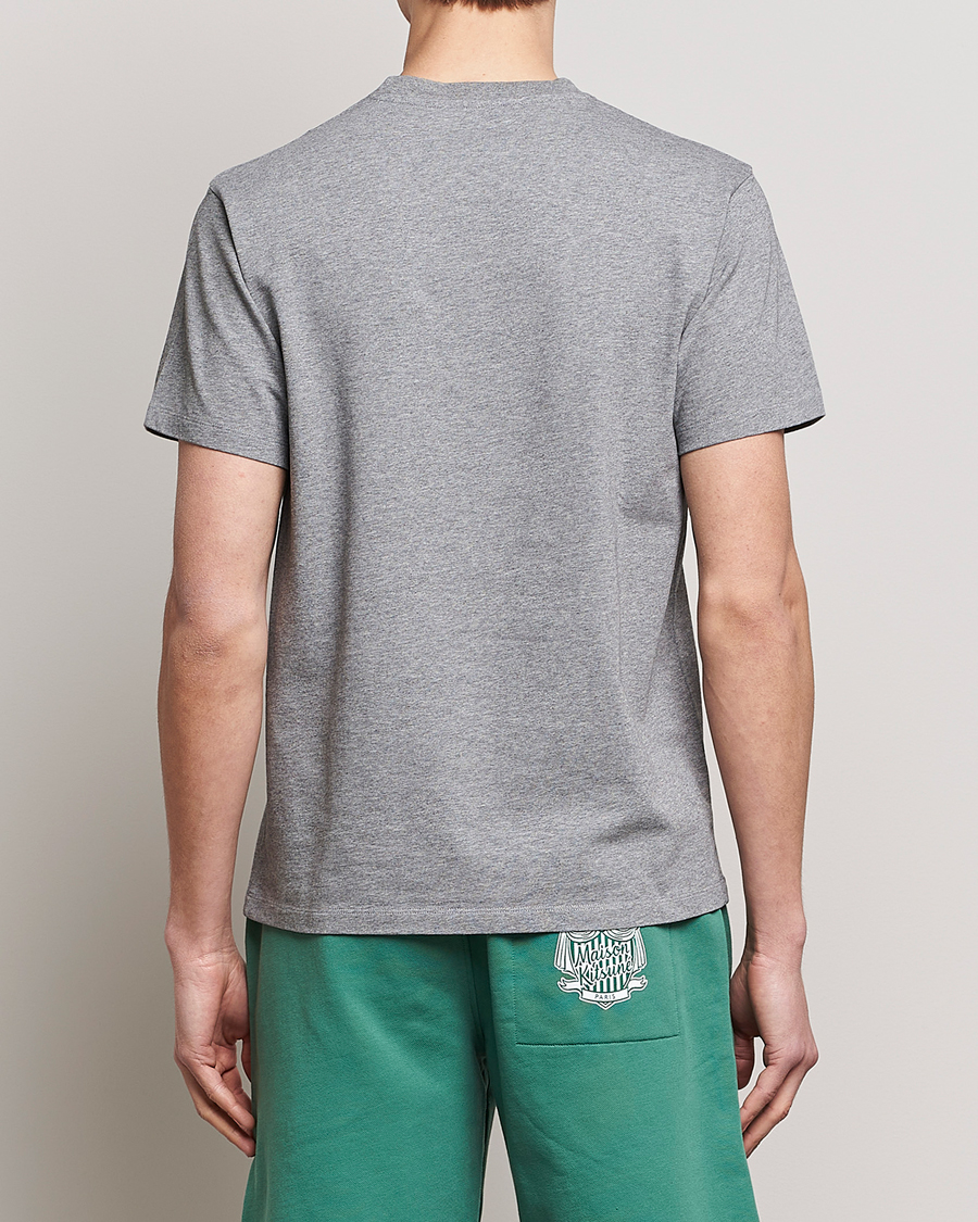 Uomini | T-shirt | Maison Kitsuné | Mini Handwriting Tee Grey Melange