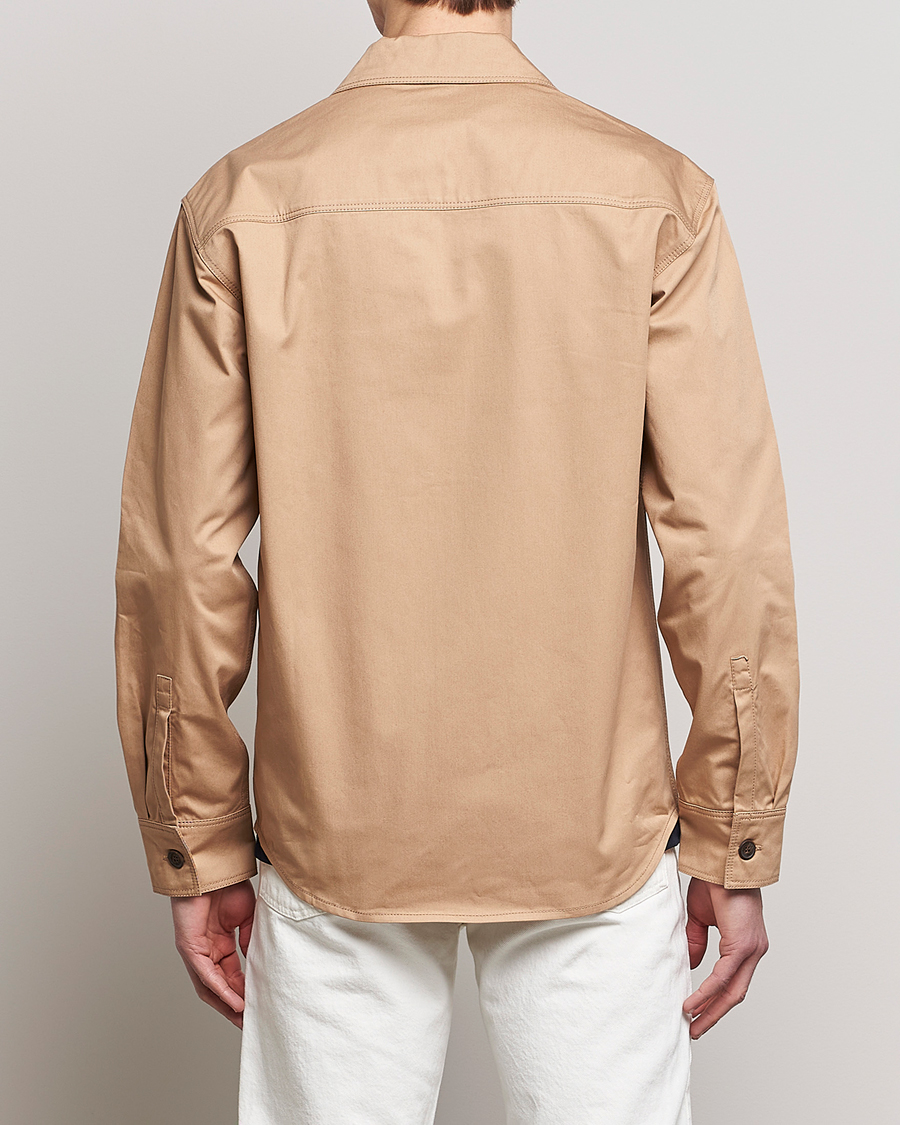 Uomini | Giacche | Maison Kitsuné | Cotton Shirt Jacket Beige