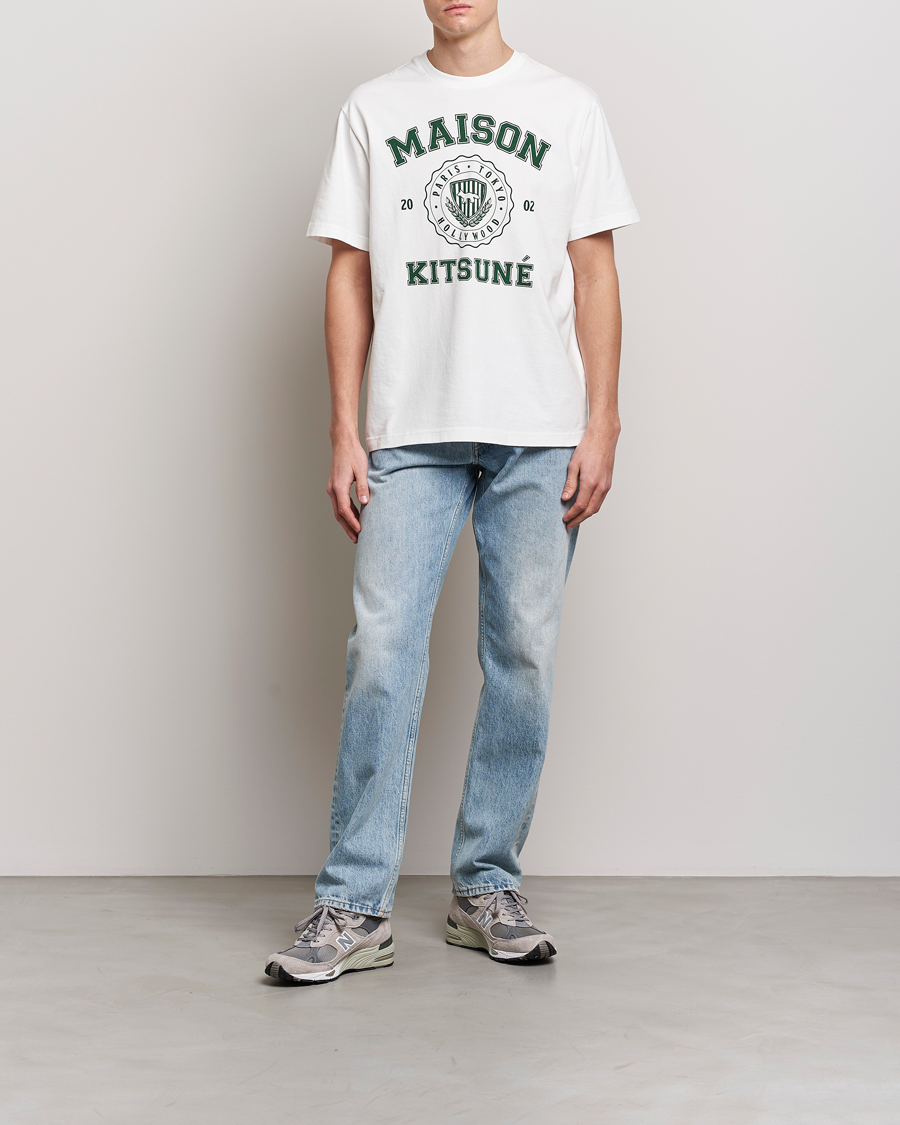 Uomini | T-shirt | Maison Kitsuné | Varsity Comfort Tee Off White