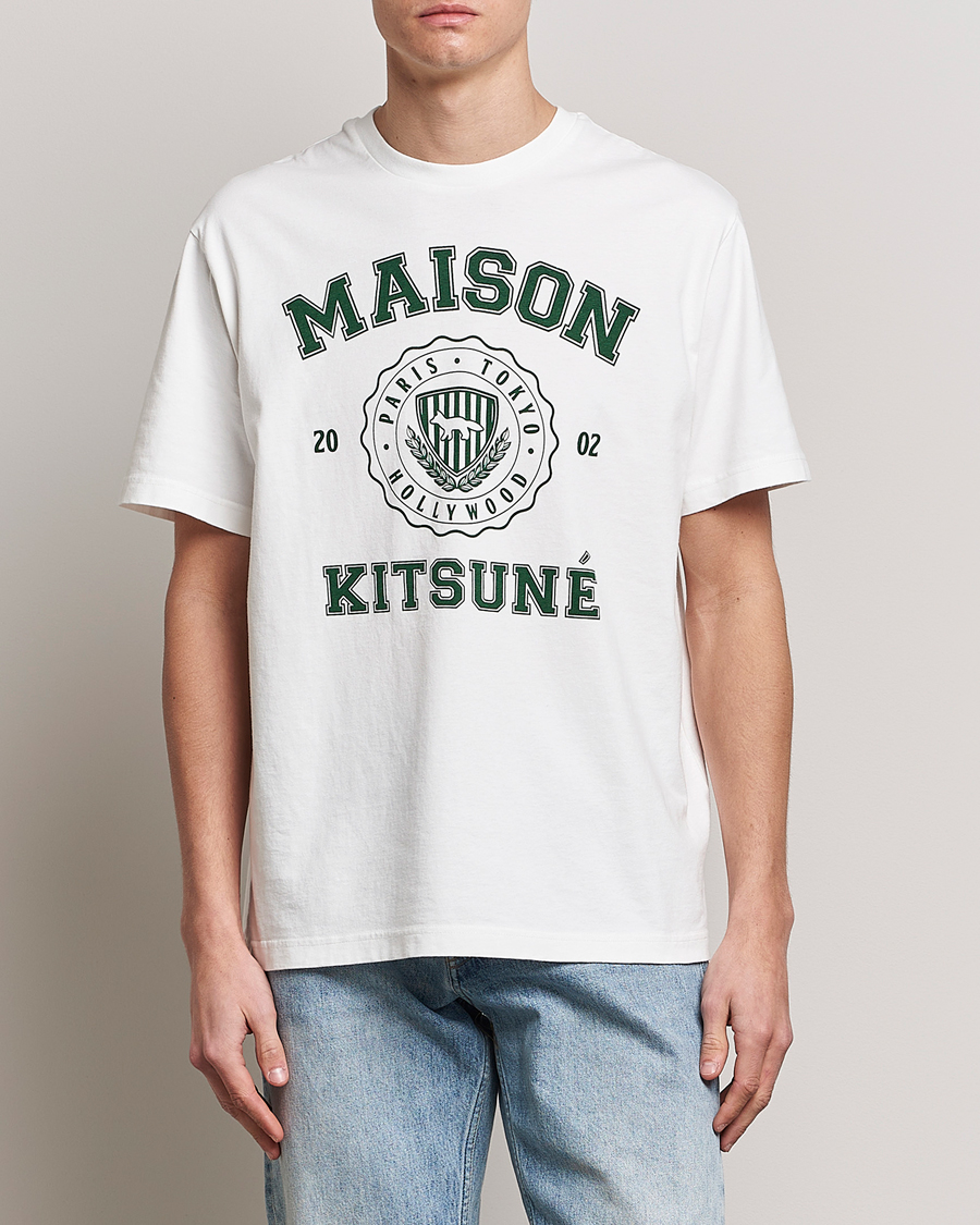 Uomini | T-shirt | Maison Kitsuné | Varsity Comfort Tee Off White