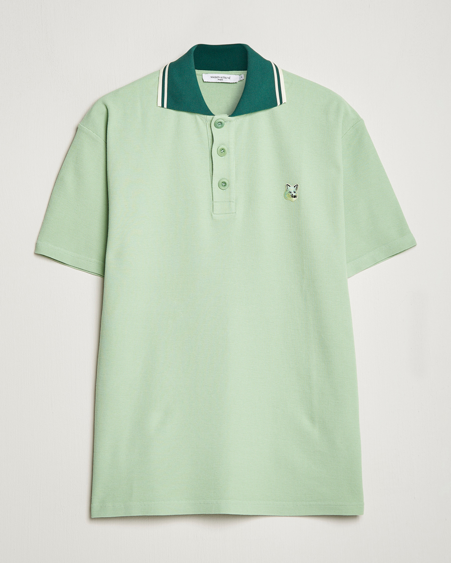 Uomini | Polo | Maison Kitsuné | Tonal Fox Head Polo Mint