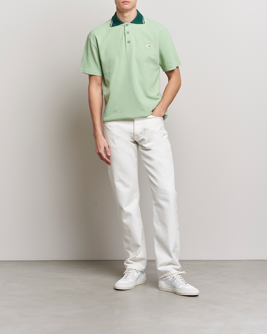 Uomini | Polo | Maison Kitsuné | Tonal Fox Head Polo Mint