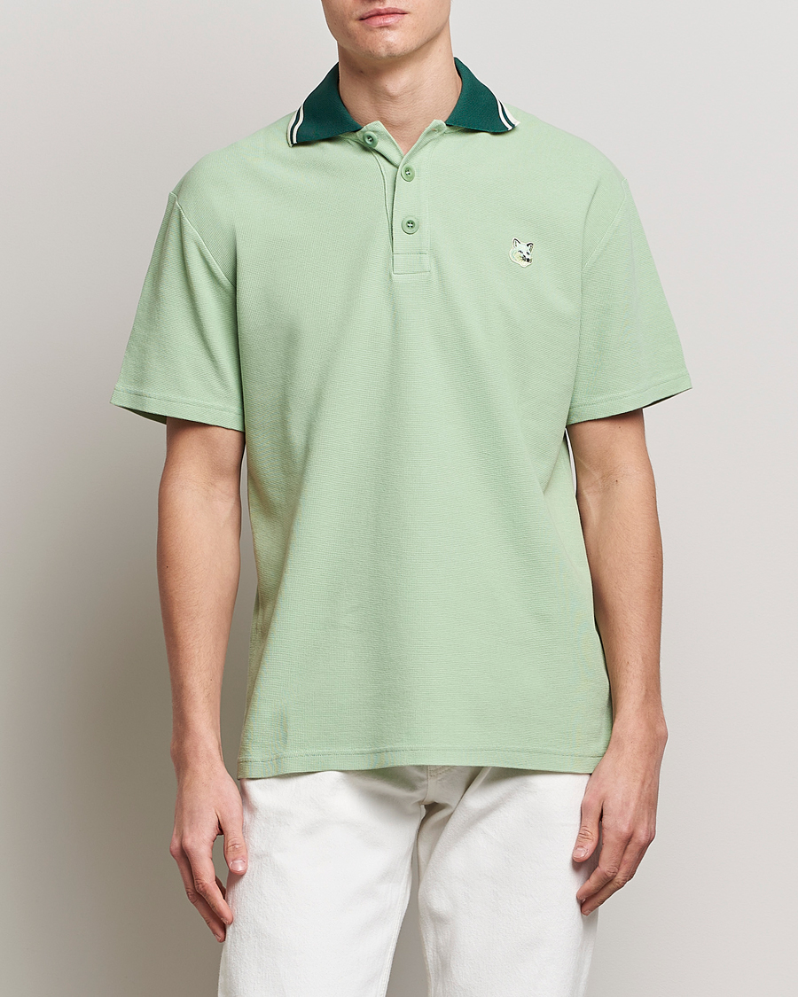 Uomini | Polo | Maison Kitsuné | Tonal Fox Head Polo Mint