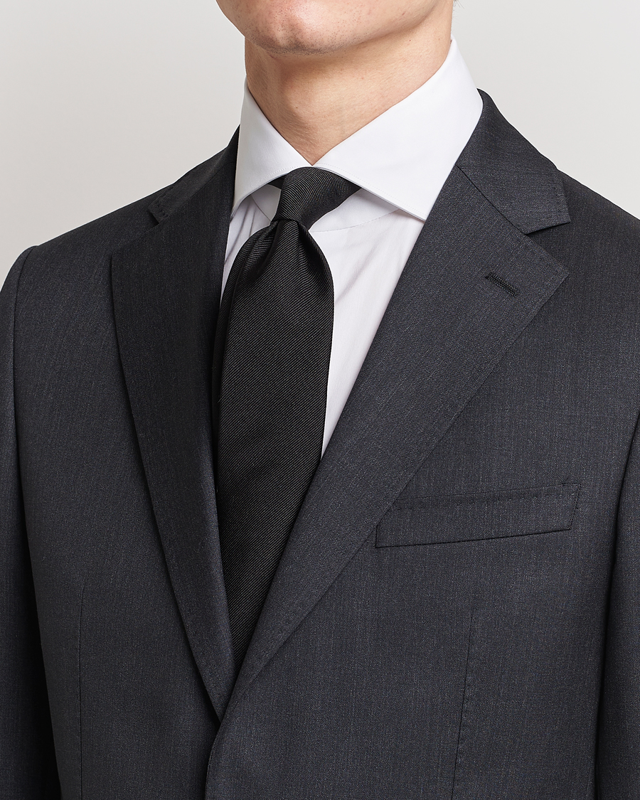 Uomini | Cravatte | BOSS BLACK | Silk 7,5 cm Tie Black