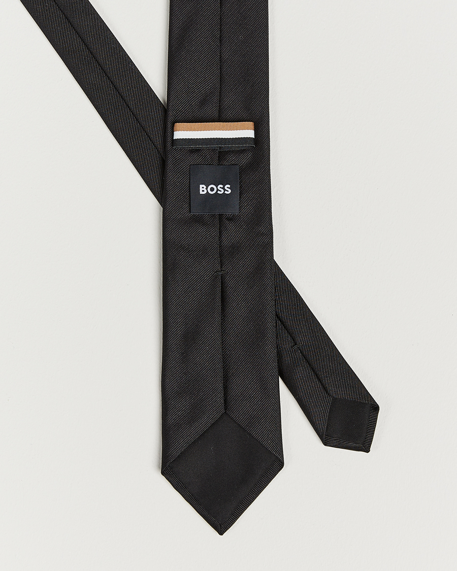 Uomini | Cravatte | BOSS BLACK | Silk 7,5 cm Tie Black
