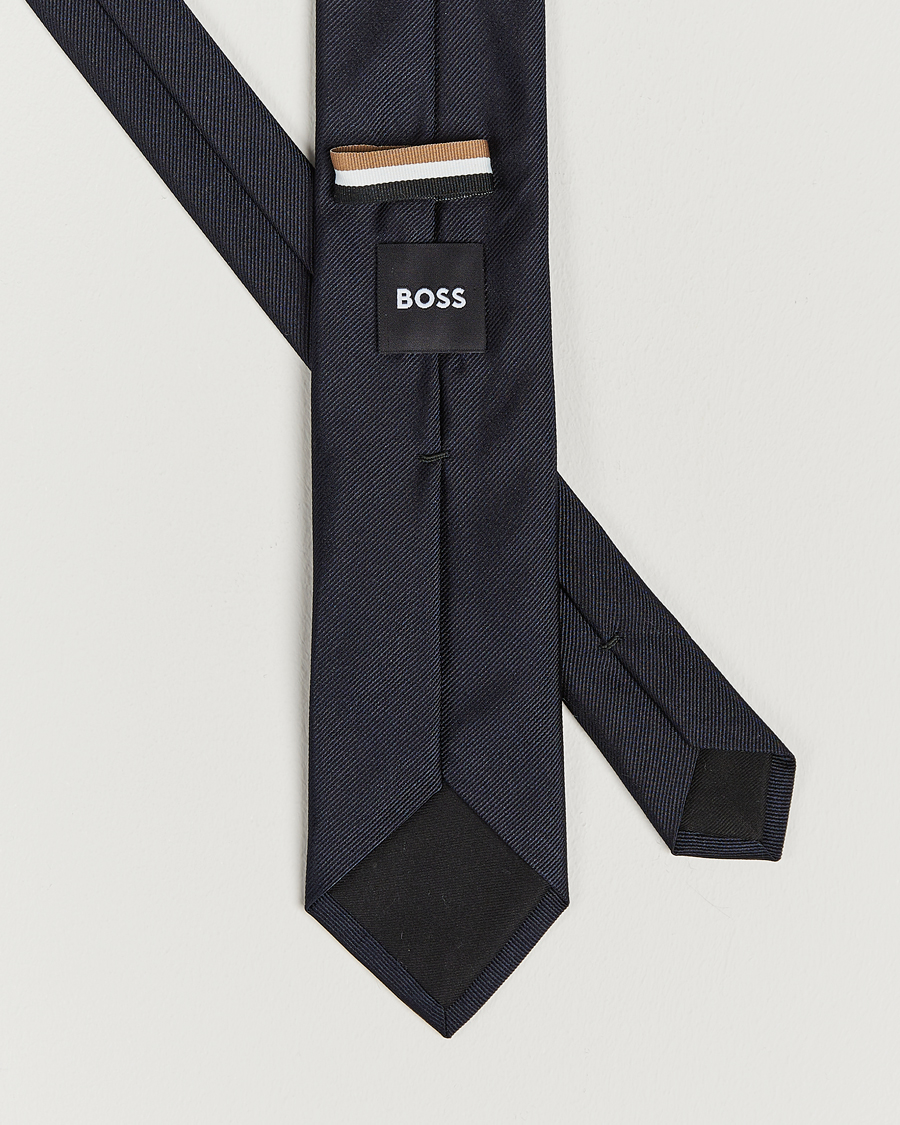 Uomini | Silk 7,5 cm Tie Dark Blue | BOSS BLACK | Silk 7,5 cm Tie Dark Blue
