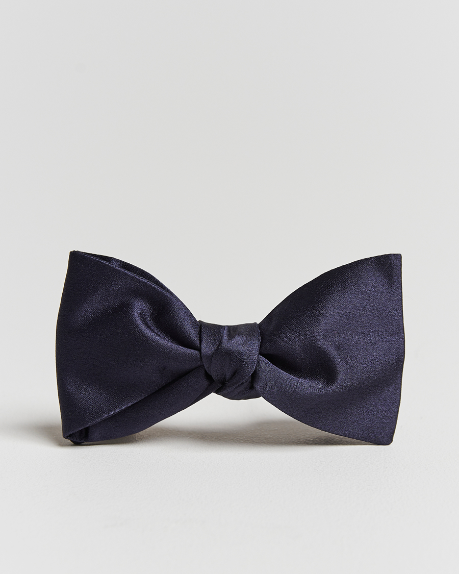 Uomini | Amanda Christensen Self Tie Silk Ceremony Navy | Amanda Christensen | Self Tie Silk Ceremony Navy