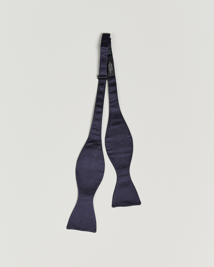 Uomini | Amanda Christensen Self Tie Silk Ceremony Navy | Amanda Christensen | Self Tie Silk Ceremony Navy