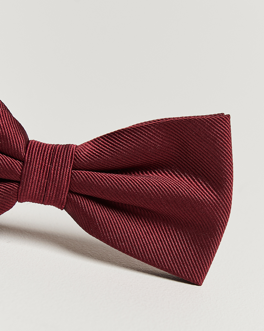 Uomini | Papillon | Amanda Christensen | Pre Tie Silk Bordeaux