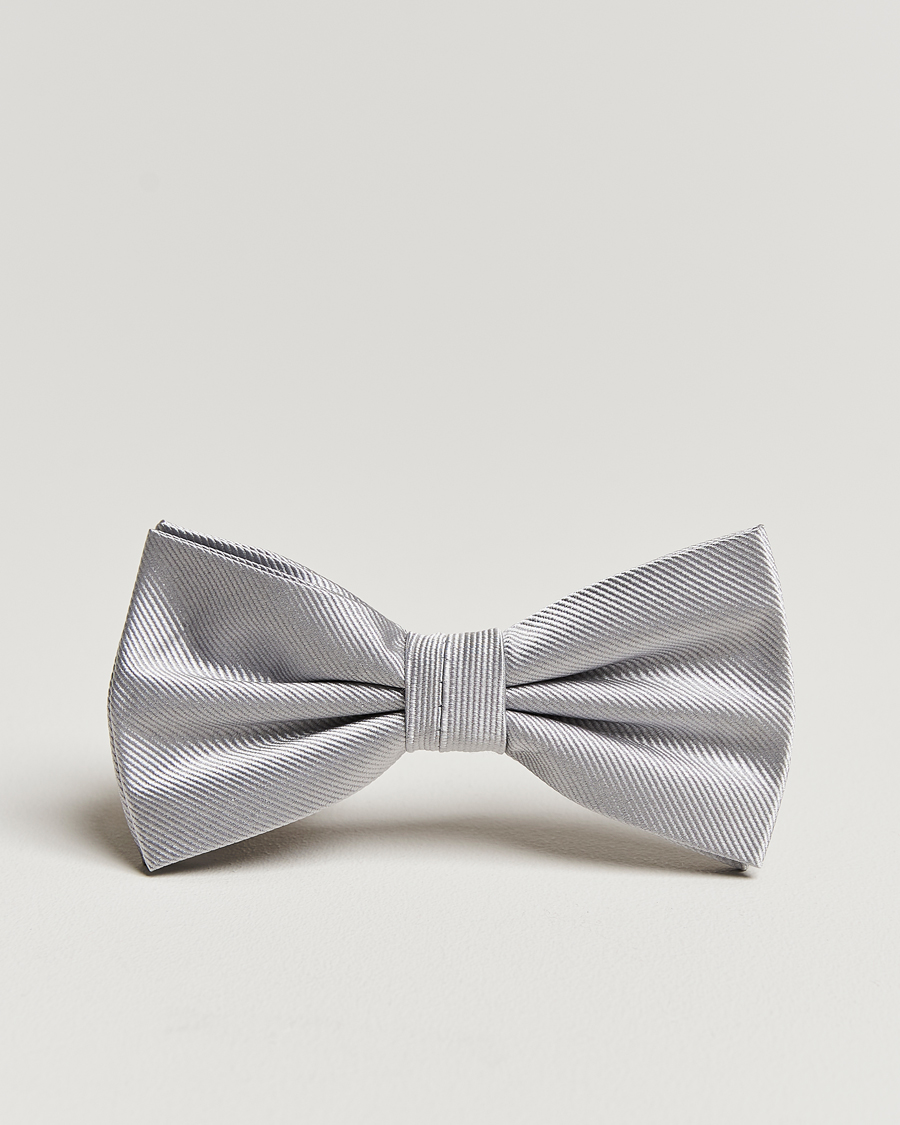 Uomini | Amanda Christensen Pre Tie Silk Silver | Amanda Christensen | Pre Tie Silk Silver