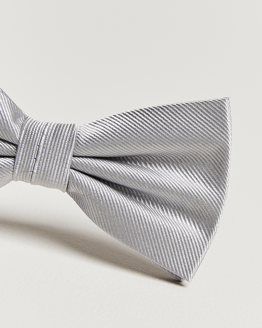 Uomini | Amanda Christensen Pre Tie Silk Silver | Amanda Christensen | Pre Tie Silk Silver