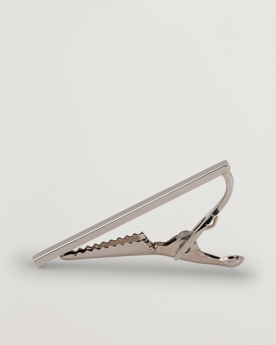 Uomini | Cravatte | Amanda Christensen | Tie Clip 4 cm Silver