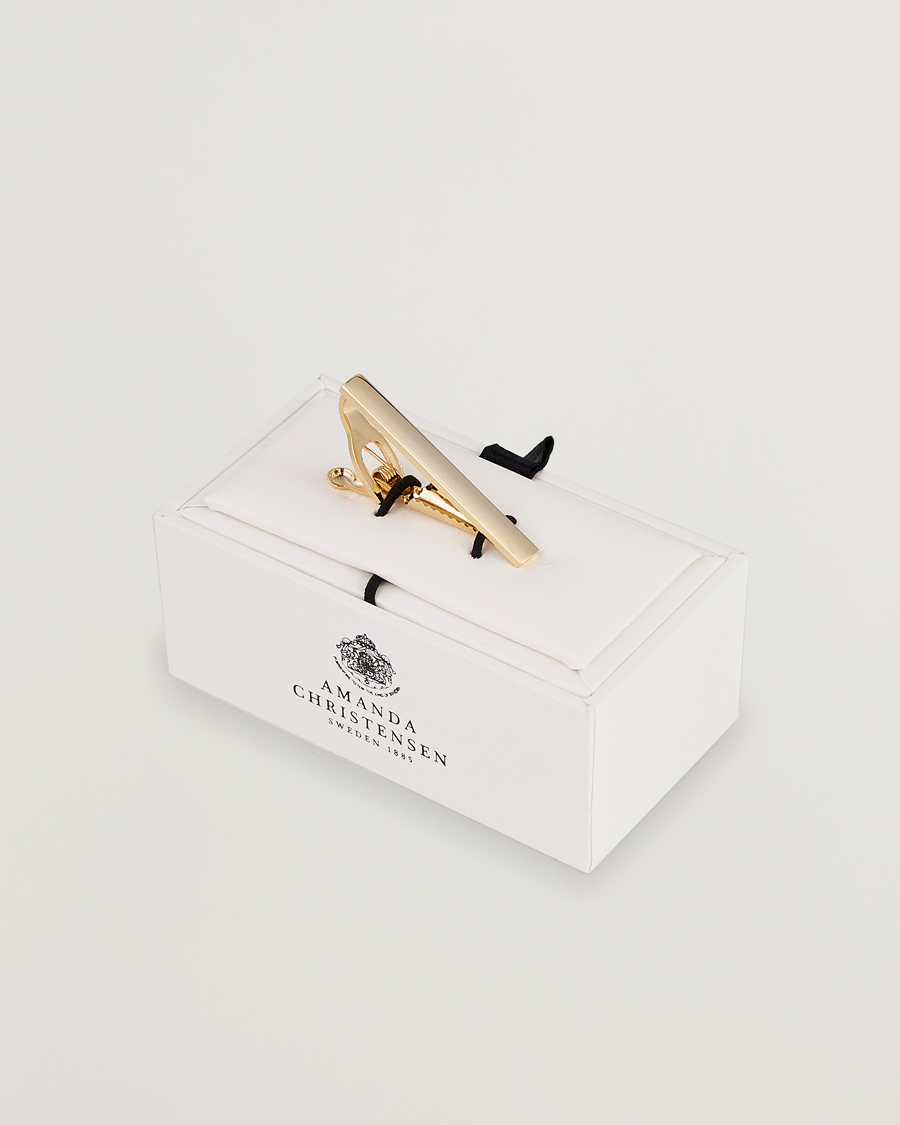 Uomini | Cravatte | Amanda Christensen | Tie Clip 4 cm Gold