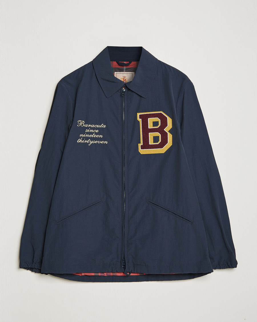 Uomini | Giacche | Baracuta | Nylon Coach Jacket Navy