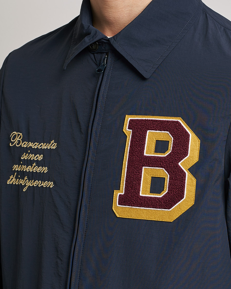 Uomini | Giacche | Baracuta | Nylon Coach Jacket Navy
