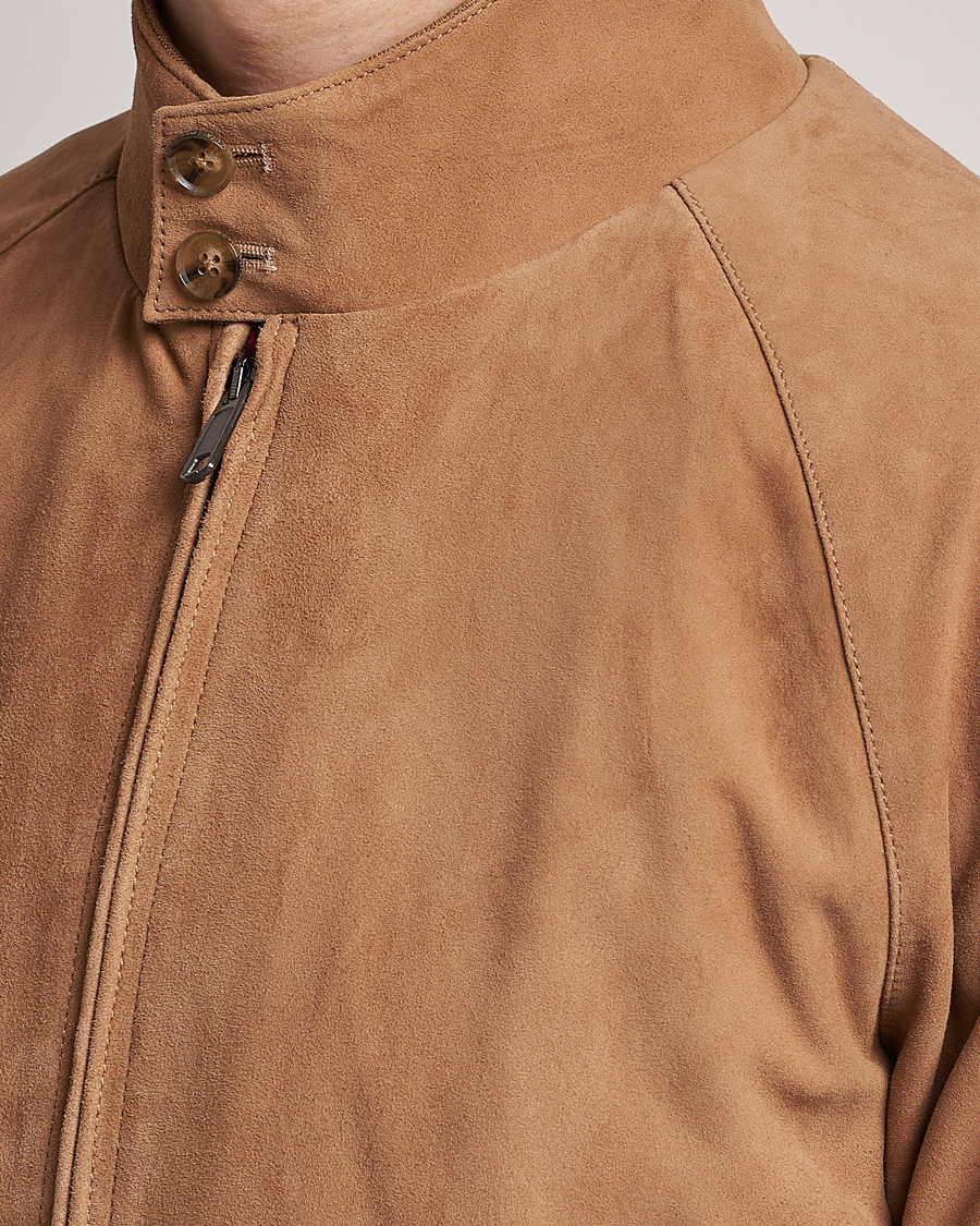 Uomini | Giacche | Baracuta | G9 Suede Jacket Tobacco