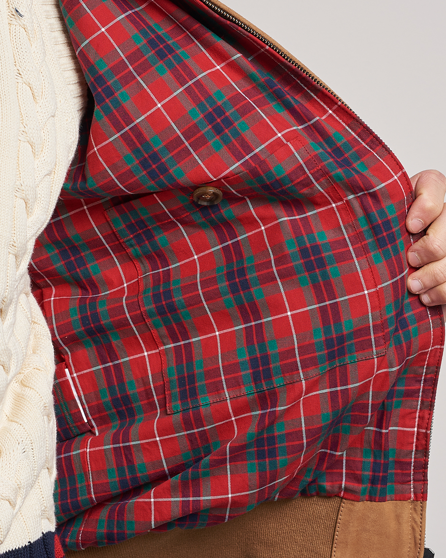 Uomini | Giacche | Baracuta | G9 Suede Jacket Tobacco