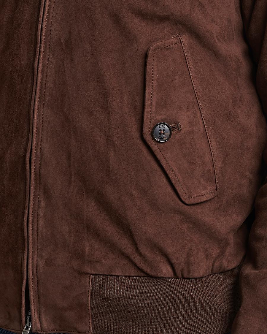 Uomini | Giacche | Baracuta | G9 Suede Jacket Chocolate