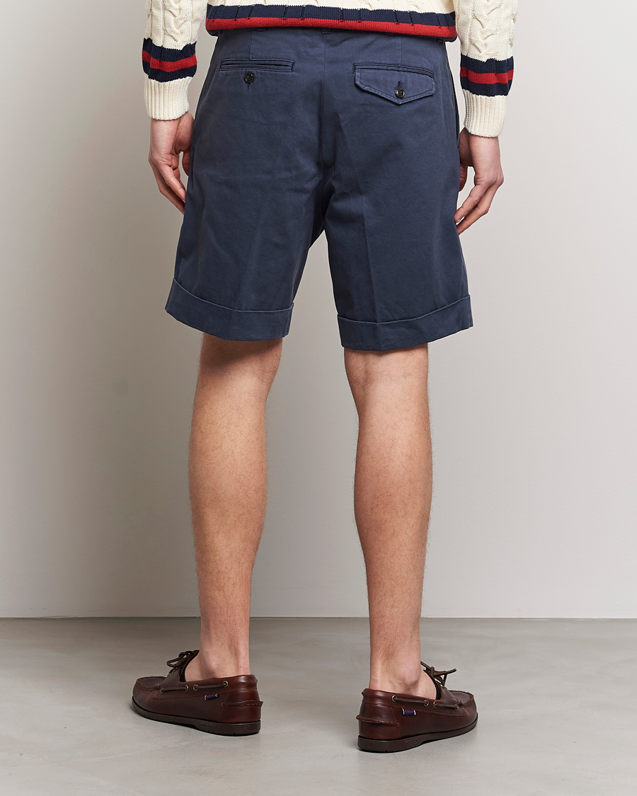Uomini | Pantaloncini | Baracuta | Gabardine Chino Shorts Navy
