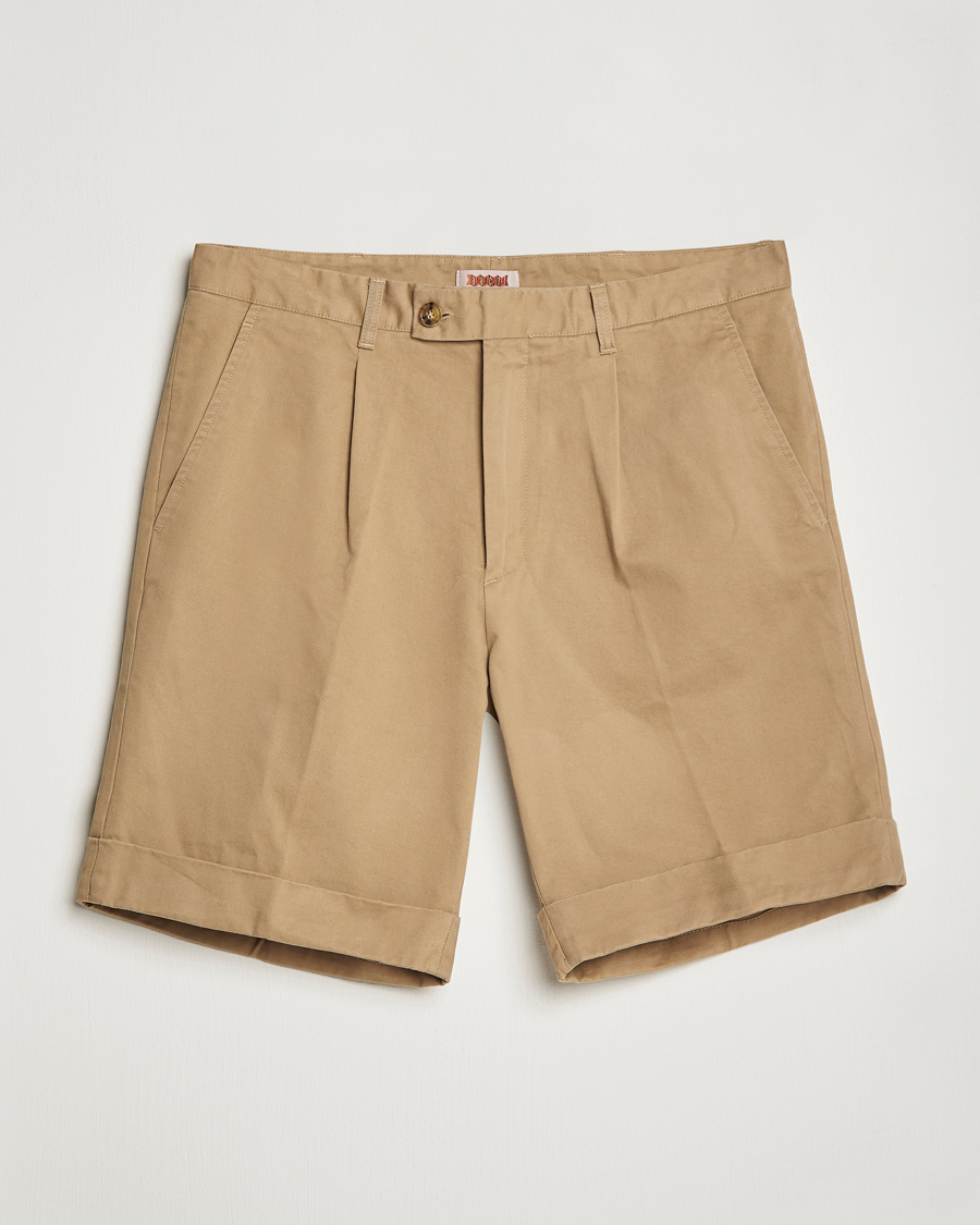 Uomini | Pantaloncini | Baracuta | Gabardine Chino Shorts Tan