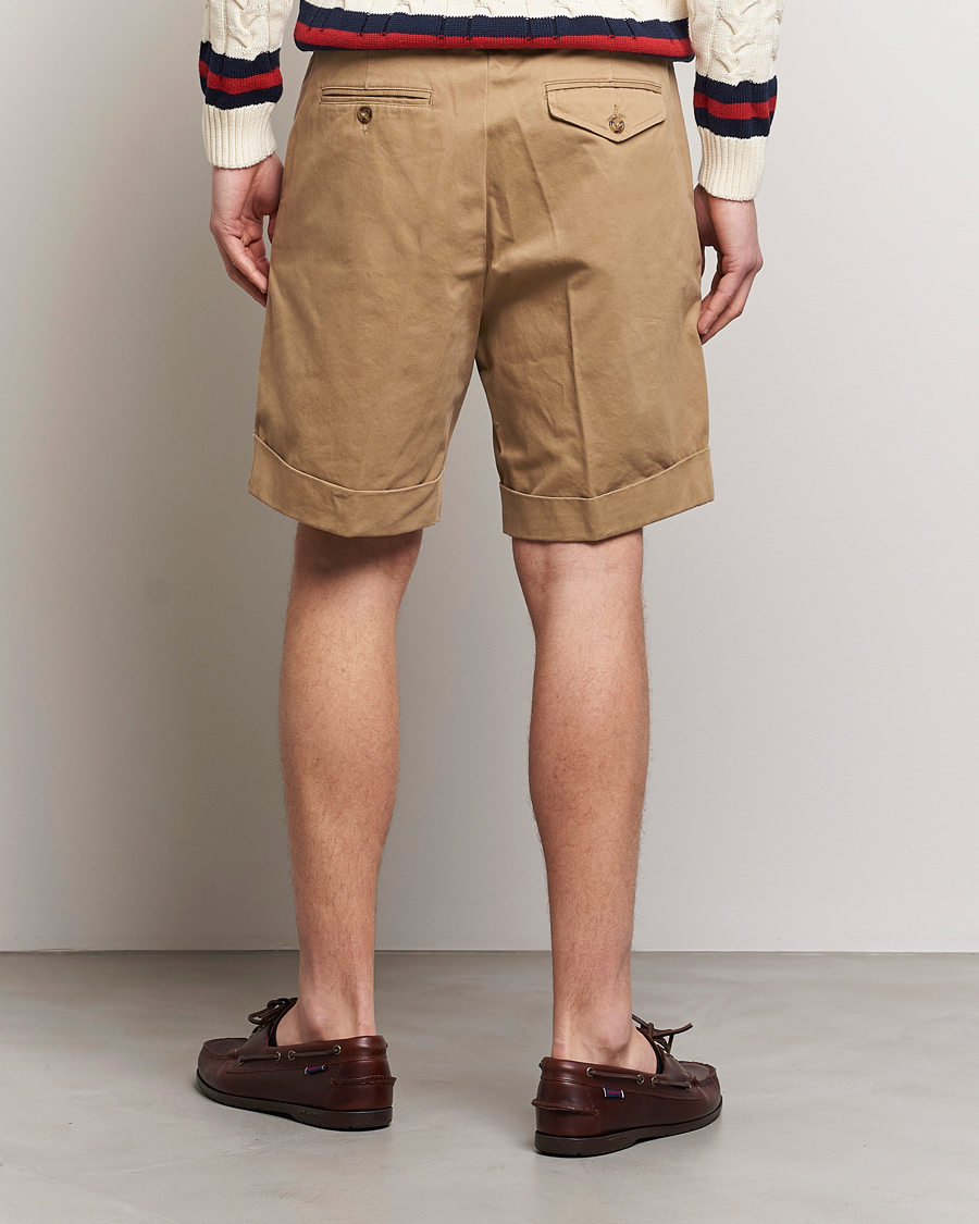 Uomini | Pantaloncini | Baracuta | Gabardine Chino Shorts Tan