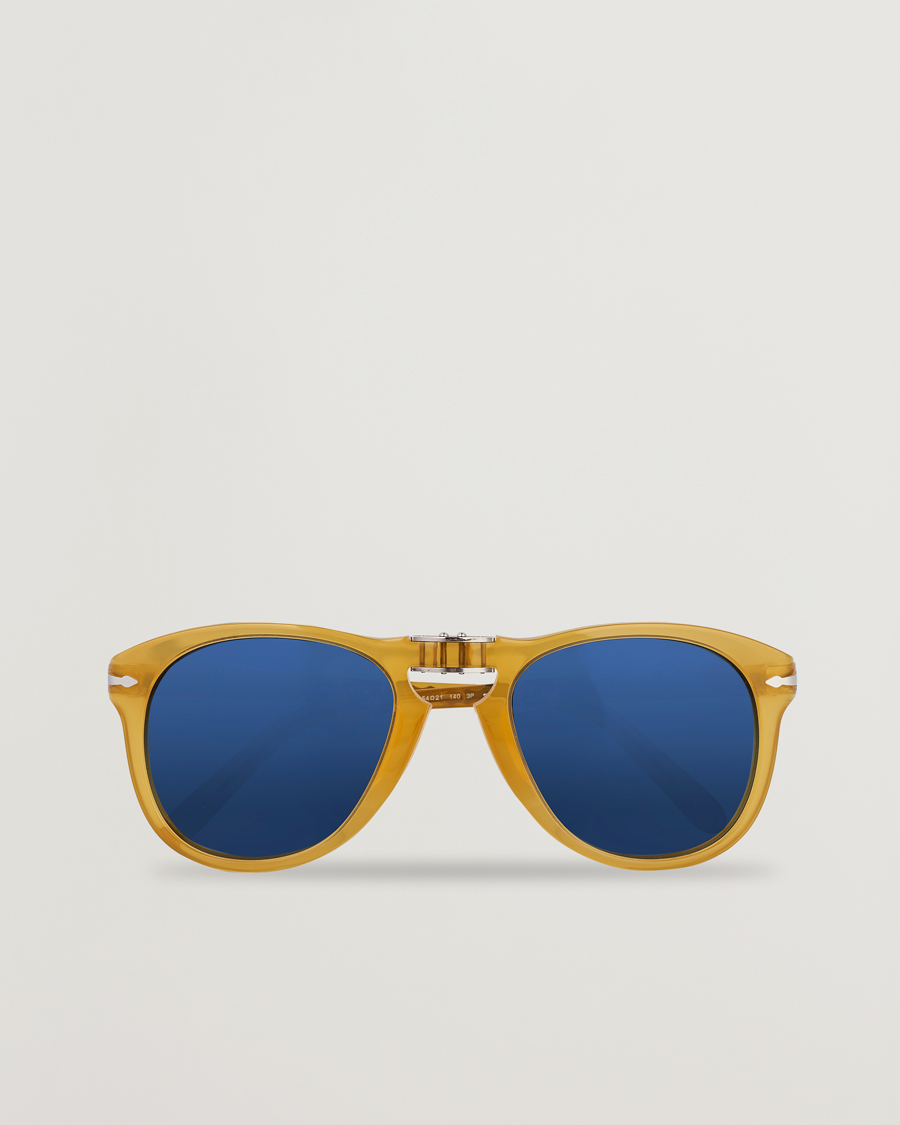 Uomini | Persol 0PO0714 Steve McQueen Sunglasses Opal Yellow | Persol | 0PO0714 Steve McQueen Sunglasses Opal Yellow