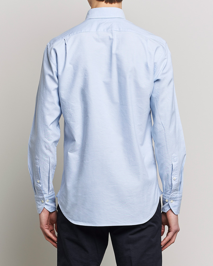 Uomini | Camicie | Stenströms | Fitted Body Oxford Shirt Light Blue